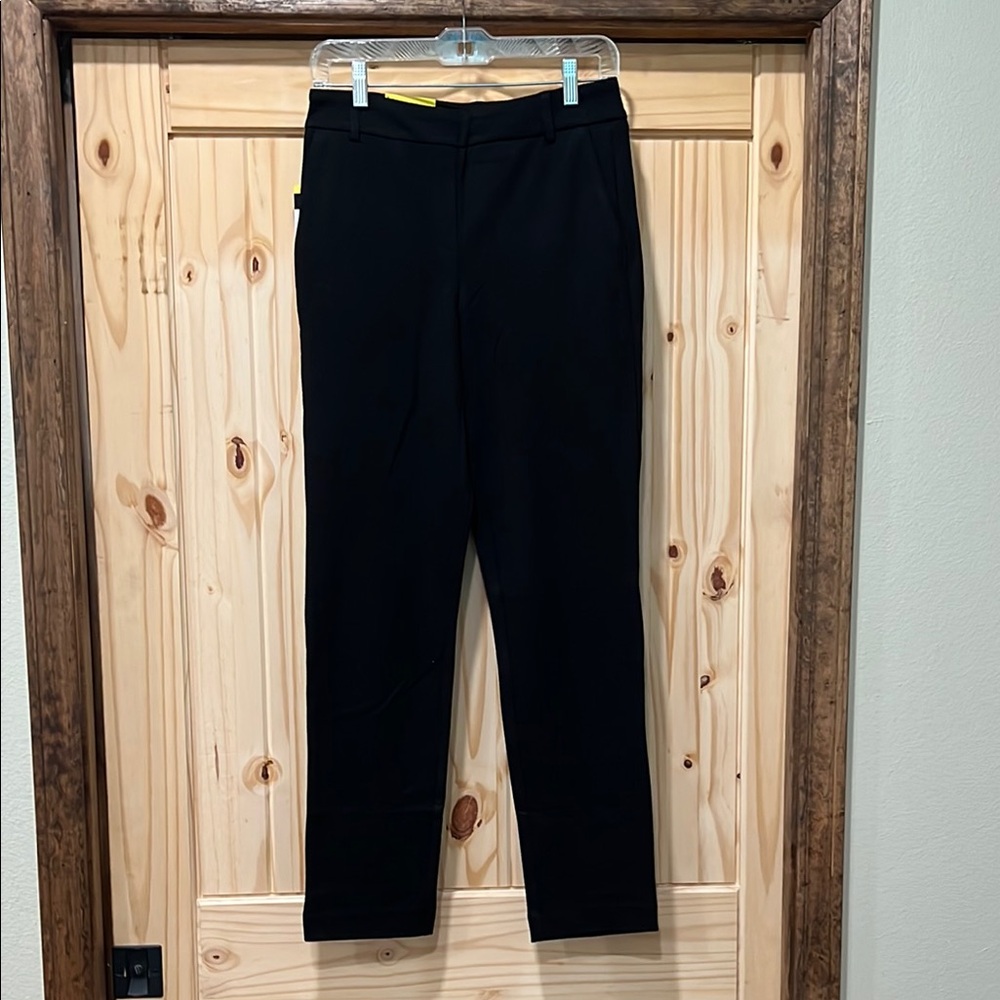 Dalia Black Dress Pants Straight-Leg